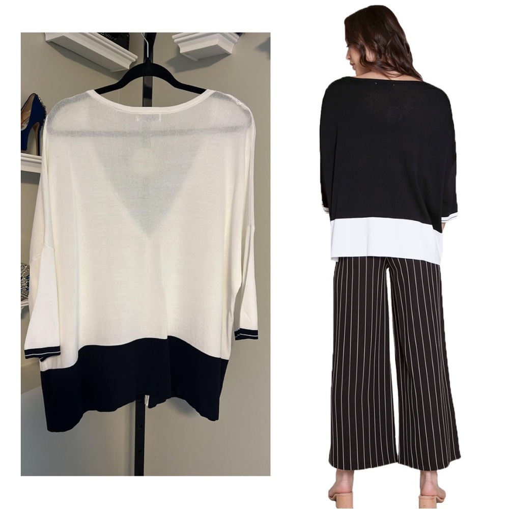 Patrizia Luca Knit Contrast Cardigan - Picture 3 of 12